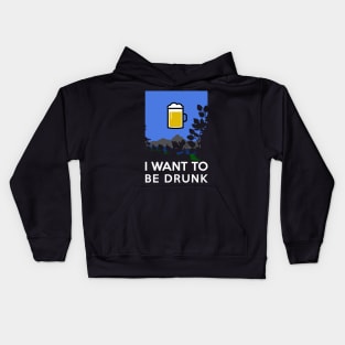 I want to believe - Alcohol and Funshirts beer Kids Hoodie